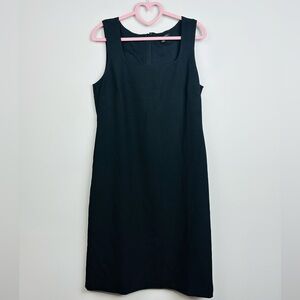Banana Republic Classic Black Midi Dress Size 8